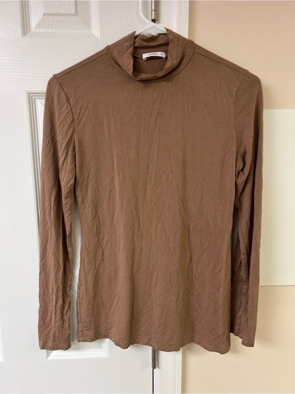 UNTYHOTS  Mock Neck Turtleneck Long Sleeve Top Shirt Lightweight Tissue